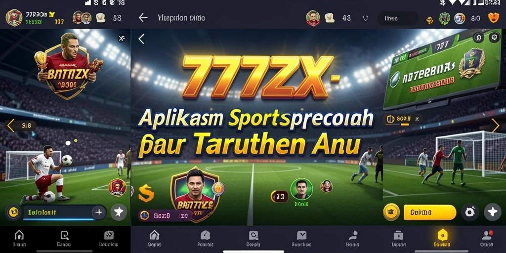 Tampilan aplikasi 777ZX dengan fitur taruhan yang menarik.