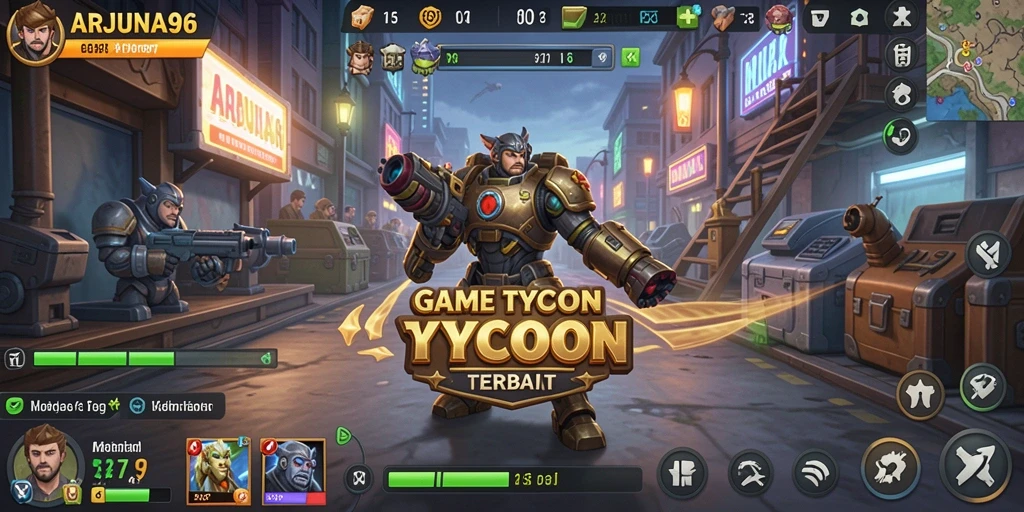 Tampilan menarik dari gameplay Tycoon ARJUNA96