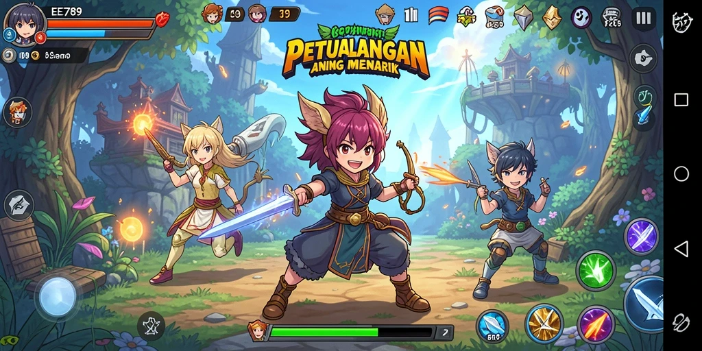 Tampilan menarik dari gameplay EE789 yang penuh aksi.