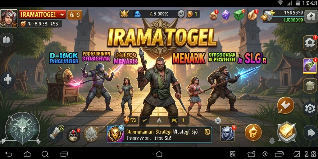 Screenshot utama IRAMATOGEL dengan aksi seru dalam gameplay SLG.