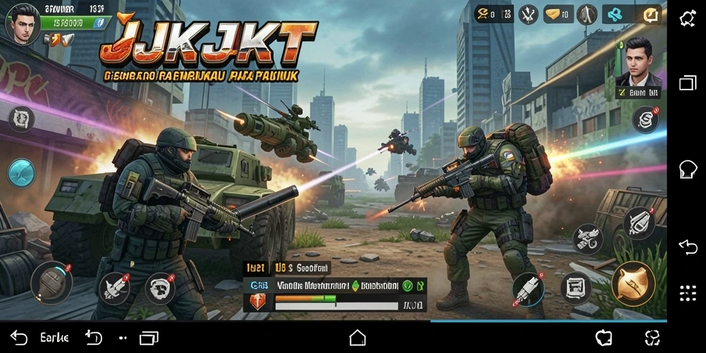 Tampilan gameplay JKTJKT yang seru dan penuh strategi.