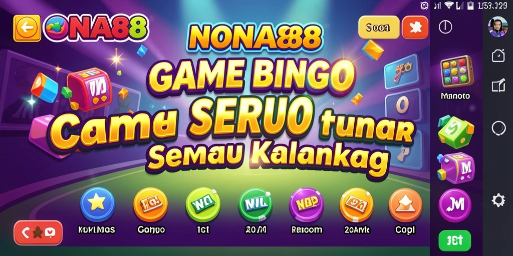 Tangkapan layar NONA88 menampilkan gameplay Bingo yang seru dan interaktif.