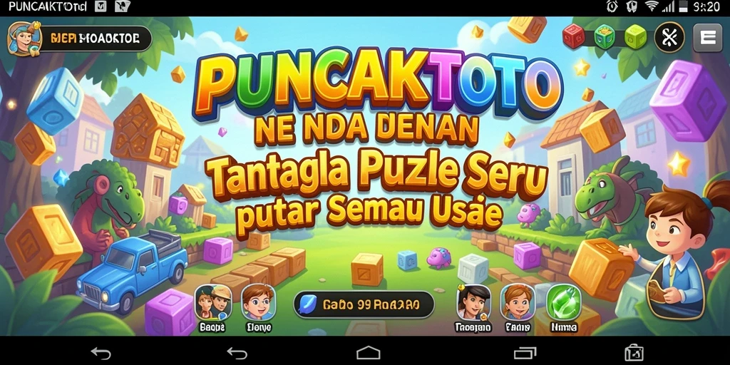 Gameplay PUNCAKTOTO yang penuh warna dan menarik.
