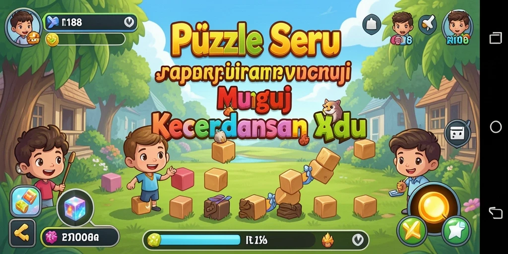 Screenshot gameplay RI188 menunjukkan berbagai teka-teki menantang yang siap untuk diselesaikan.