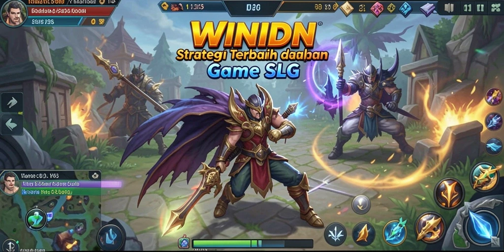 Tampilan utama gameplay WINIDN yang menampilkan strategi perang.