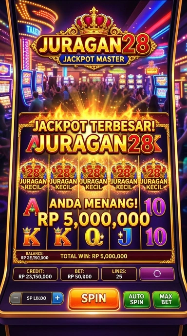 Tampilan utama aplikasi juragan28 dengan berbagai pilihan APK.